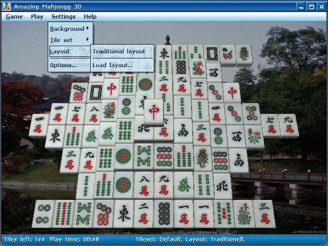 Amazing Mahjongg 3D Screenshot
